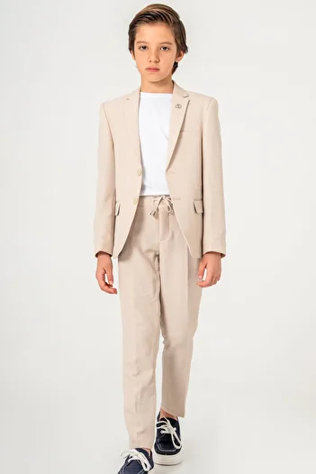 carino's kids Seersucker Boy's Suit Lycra