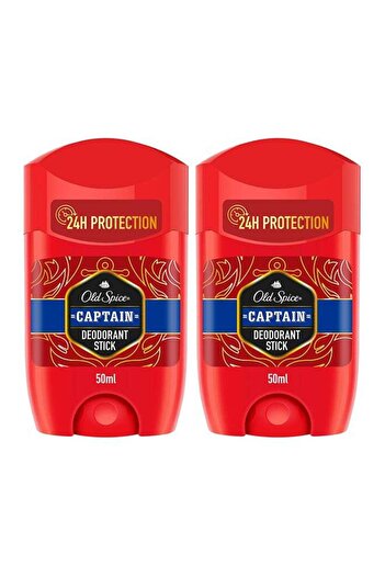 Old Spice عبوة من 2 مزيل عرق كابتن 50 مل