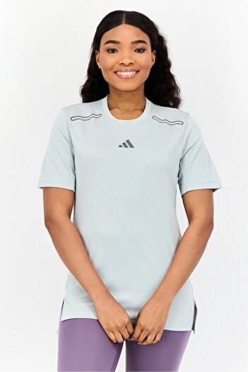 adidas Women Sportswear Fit Short Sleeve Training T-Shirt, Light Sage Green
