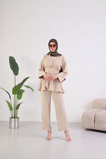 RMG BUTİK Women's Silk Suit Bottom Top