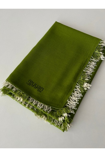 REYYAN Handcrafted Needle Embroidered Writing/Needle Embroidery/Needle Work Yemeni/Handcrafted Cheesecloth/Head Cover