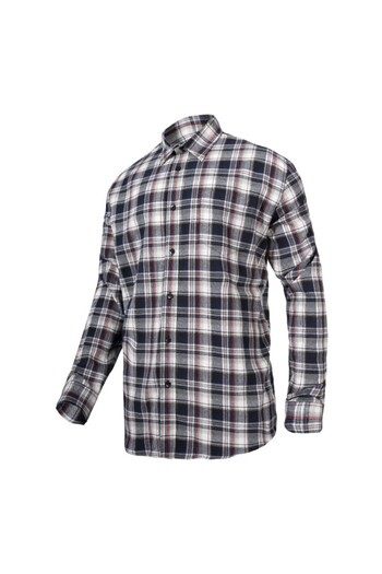Lahti Pro Thick Checkered Flannel Shirt / Gray - Xl/H-182