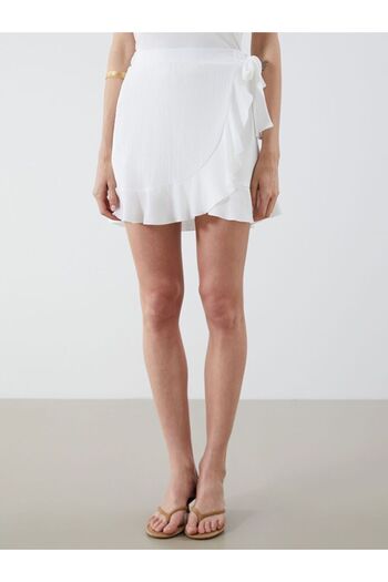 LC Waikiki Lcw Vision Elastic Waist Ruffle Mini Skirt