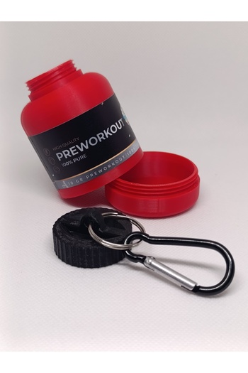 NozzleCraft Preworkout Powder Storage Funnel – 30g |   With Carabiner