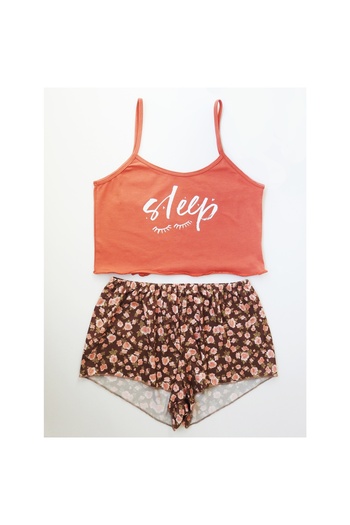Narnuga Floral Patterned Printed Shorts Set