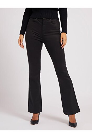 Guess Women's High Waist Comfortable Black Pants W2Ba63W93Cejblk