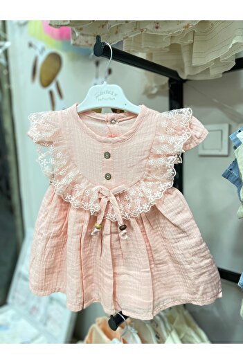 Prens Bebe Muslin Bebek Elbise