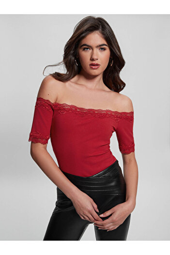 Guess Ss Off Shldr Women's T-Shirt