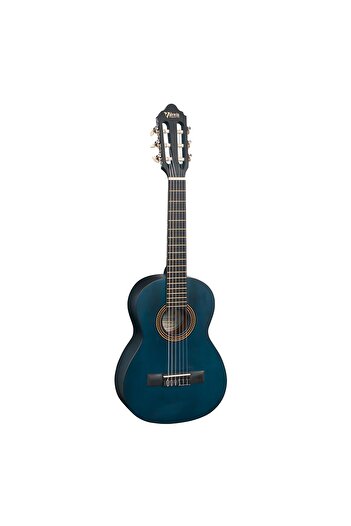 VALENCIA VC203TBU, 3/4 classical guitar, transparent blue