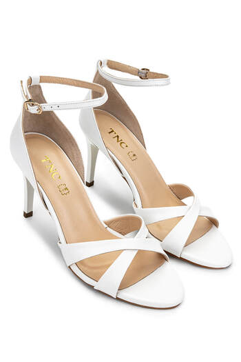 Tamer Tanca Women's Vegan White Heeled Shoes