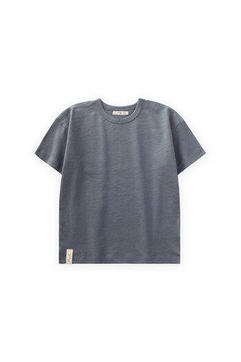 Cigit Basic T-Shirt 1-10 Years Gray