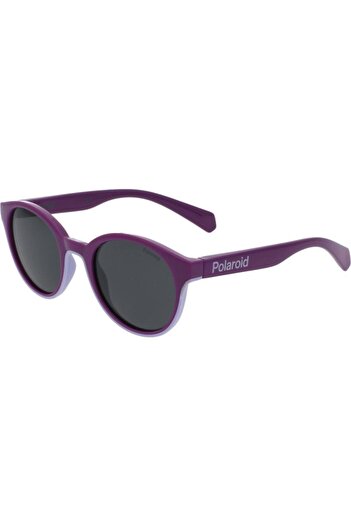 Polaroid Polarized Sunglasses for Girls Polaroid PLD 8040/S RY8/M9, Plastic, Purple, 44 mm