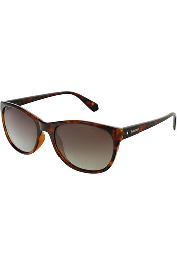Polaroid Women's Sunglasses PLD 4099/S 086/LA, Havana, Butterfly, 55 mm