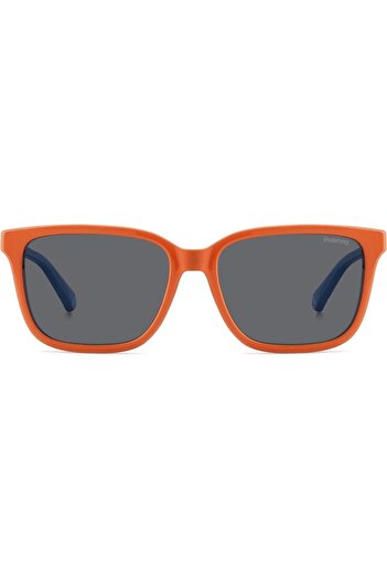 Polaroid Polarized Sunglasses Boys Polaroid PLD 8063/S L7Q/M9, Plastic, Orange, 49 mm