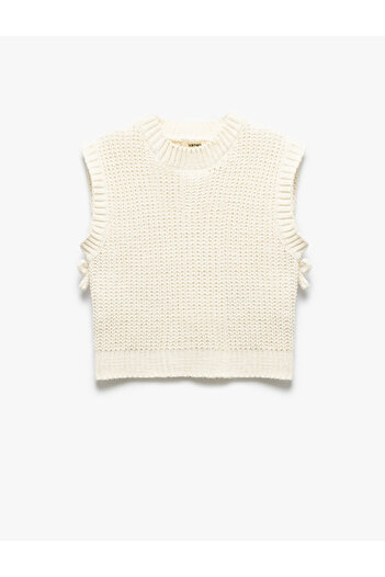 Koton Crew Neck Sleeveless Basic Knitwear Sweater