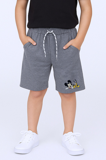 HÇM Boy's Shorts with Pockets, Solid Color Printed, Comfortable Fit E34