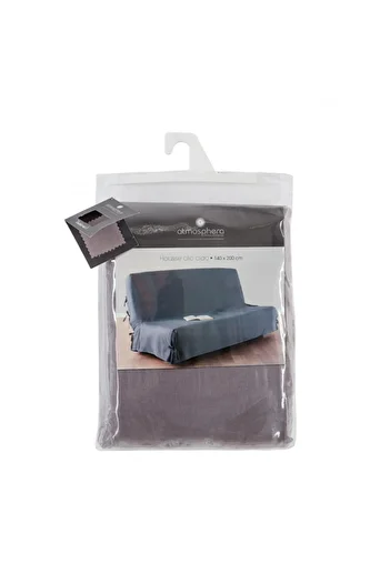 Atmosphera Créateur D'intérieur Sofa cover, cotton, gray, 200x140 cm