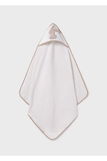 MAYORAL Baby Hooded Towel Ecru 9918