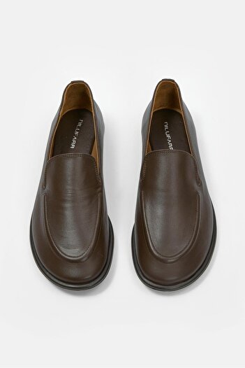 NILUFARR Γυναικείο Loafer από γνήσιο δέρμα Moose Brown