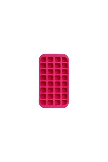 5 five simply smart Ice shape SG Sili pink, 32 cubes, silicone, 33.5x18.2 cm