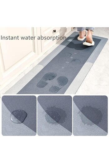 Hope Kitchen Floor Mats, 2 PCS Kitchen Mat Set, Water Absorbent and Quick Drying Kitchen Rugs, N