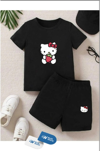 Cevval Children's T-Shirt and Pocket Shorts Set
