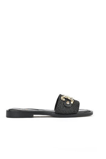 Ziya , Straw Women's Slippers 1511044Z5001 Black