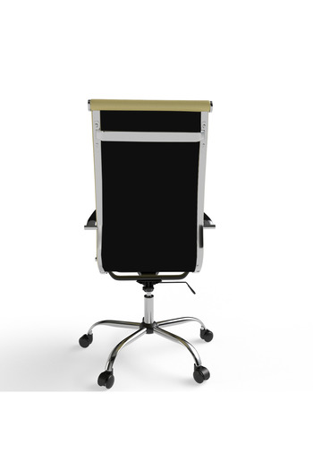 Mahmayi Modern UL UT-C031H High Back PU Office Chair Ergonomic Chair Ideal for Home Office - Beige