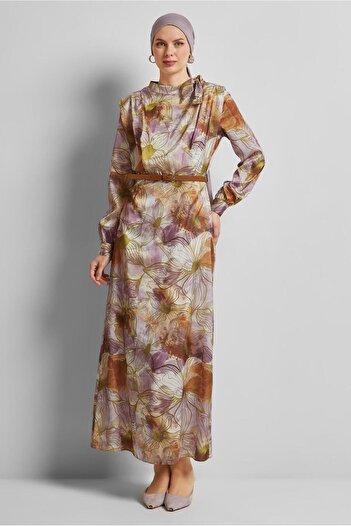 Alvina Satin Dress 45453