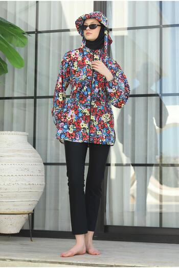 HEQA Μαγιό με σχέδιο Tunik Bloomix Pattern
