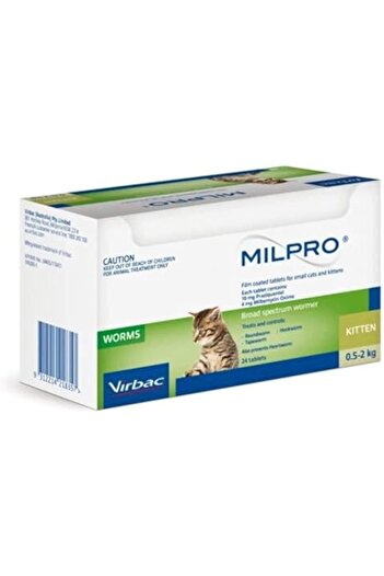 Virbac Milpro Wormer Tablet for Small Cats x 1 Tablet