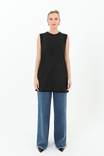Puane Zero Sleeve Stone Tunic