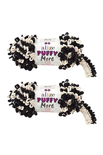 Alize 2 spools of Puffy More wool yarn made in Türkiye, color number 6270