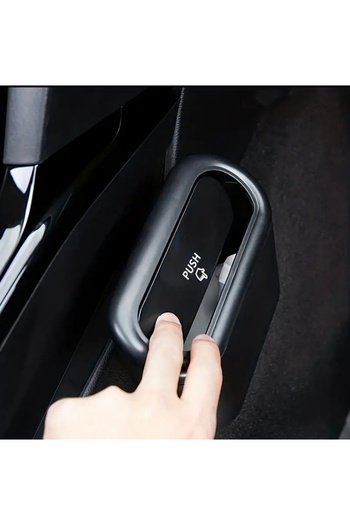 Home Trash Can for Car – Black, Waterproof, Lid, Compact and Stylish Design