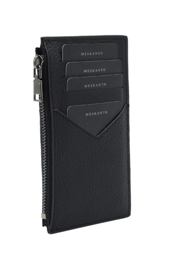 Meskanto Rio Genuine Leather Zippered Card Holder