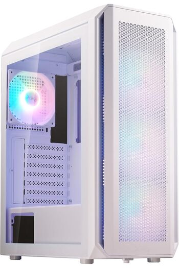XPG VALOR AIR PLUS Mid-Tower PC Chassis, Included 4 ARGB Fans, White