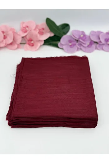 Uğurlu Hac Square Cotton Fringed Head Cover