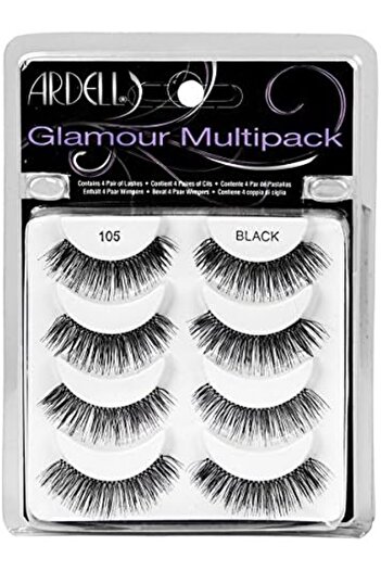 Ardell Glamour Multipack 4 Pair Lashes,105 Black