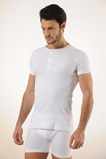 Lüx Wood Hmd 505 Men's 6-Piece Lycra Button Half Sleeve
