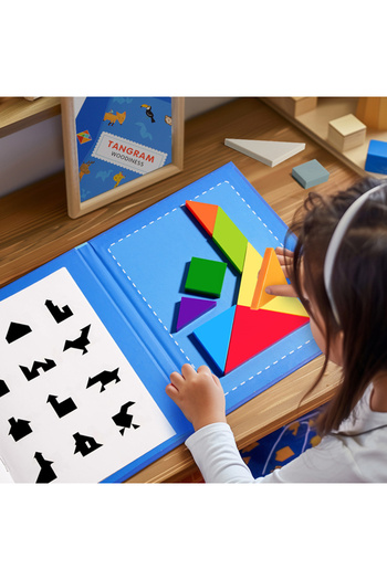 Jet Magnetic Wooden Tangram Educational Set