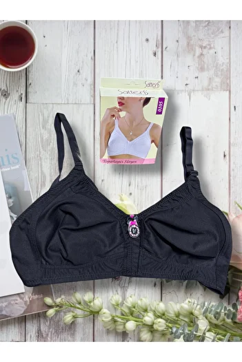 SATTENS Single Combed Cotton Recovery Plus Size Bra - No Padded Hollow Combed Cotton Mother Bra