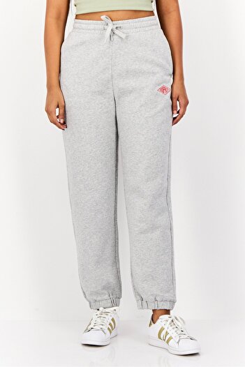 Esprit Women Regular Fit Embroidered Logo Sweatpants, Grey