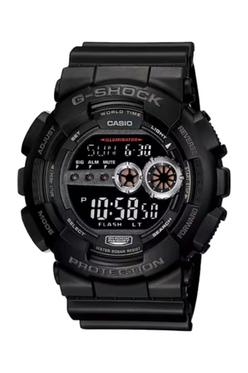 G-SHOCK G-Shock Men's Digital Black Dial Watch - GD-100-1B