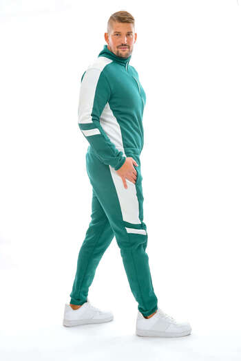 dendy Men's long tracksuit overall Jade white 609/XXL