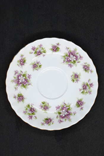 Royal Albert Sweet Violets Bone China England Antique Porcelain Coffee Cup Saucer 12 cm