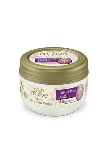Dalan d'Olive Organik Üzüm Çekirdeği Kavanoz Krem - Organik Üzüm Çekirdeği Kavanoz - 300 ml