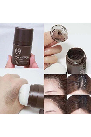 The Face Shop Quick Hair Puff Hair Powder || Dark Brown || To Cover Gaps in Hair