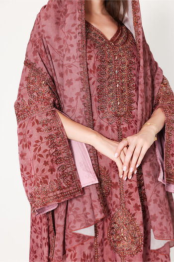 IKKXA Wide Split Sleeve Arabian Jalabiya with Scarf