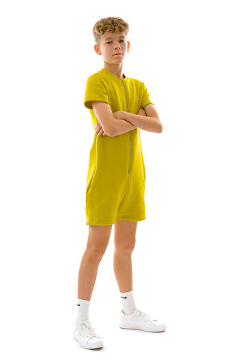 dendy Boy's tracksuit short Lime 585/140