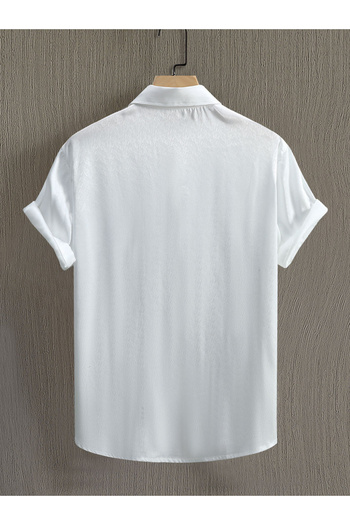 Take Two By Styli Solid Short Sleeve Button Up Shirt